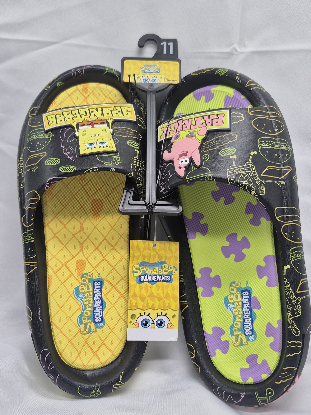 SpongeBob SquarePants Kids Slip-On Clogs - Yellow & Green